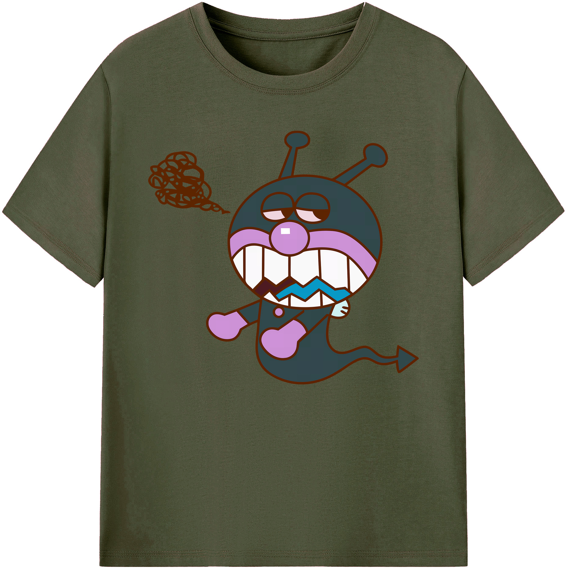 （画像用） アンパンマン Anpanman 綿100％ メンズ半袖Tシャツ｜肌触りやわらか＆通気性